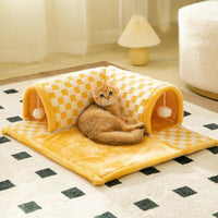 2-in-1 Cat Tunnel Bed - FurryFun
