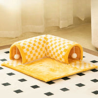 2-in-1 Cat Tunnel Bed - FurryFun