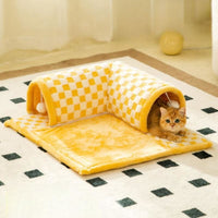 2-in-1 Cat Tunnel Bed - FurryFun