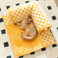 2-in-1 Cat Tunnel Bed - FurryFun