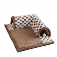 2-in-1 Cat Tunnel Bed - FurryFun