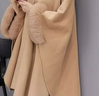 Furry Coat | Stylish Fur Coat for Women-Beige-S-State of Style