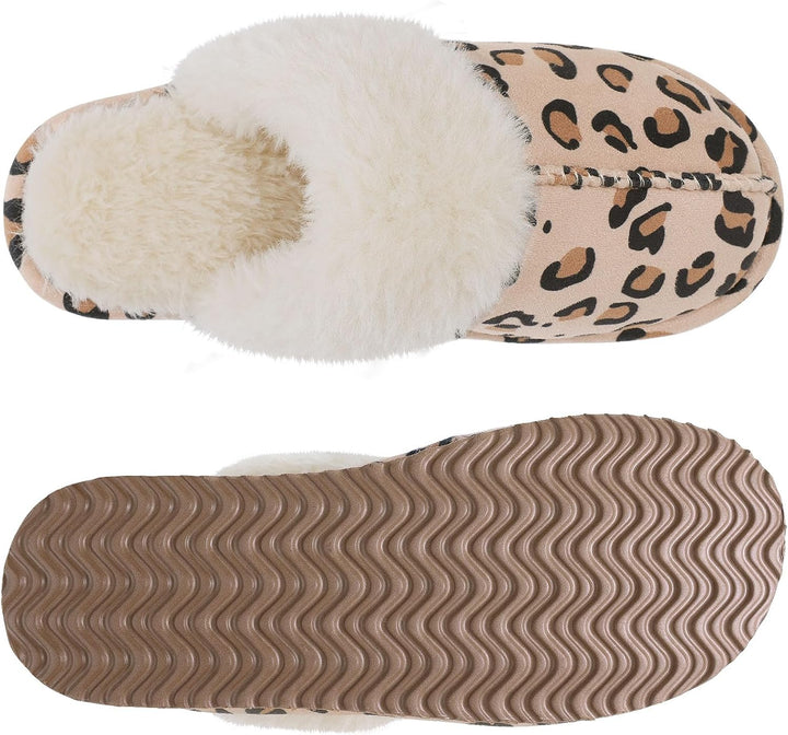 Fuzzy Memory Foam Slippers - SoftStep-Chestnut-4-State of Style