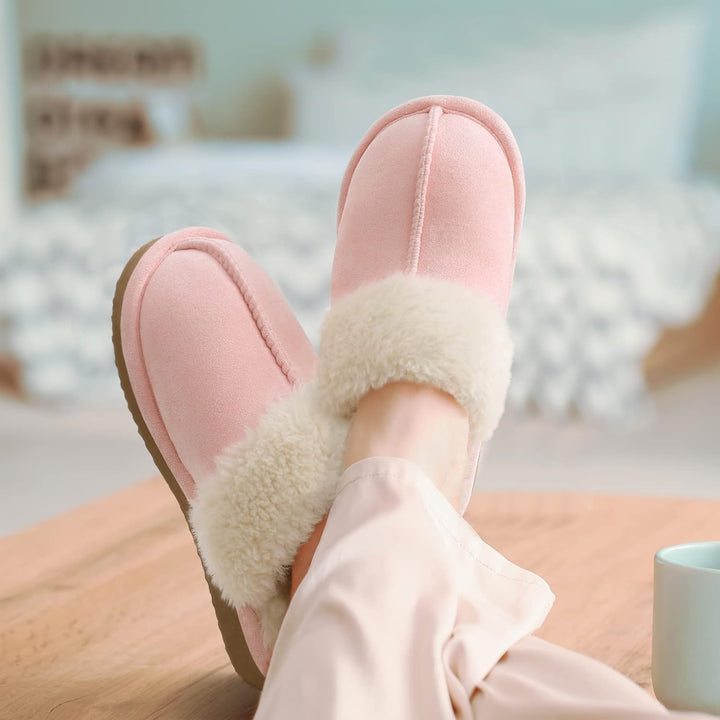 Fuzzy Memory Foam Slippers - SoftStep-Chestnut-4-State of Style