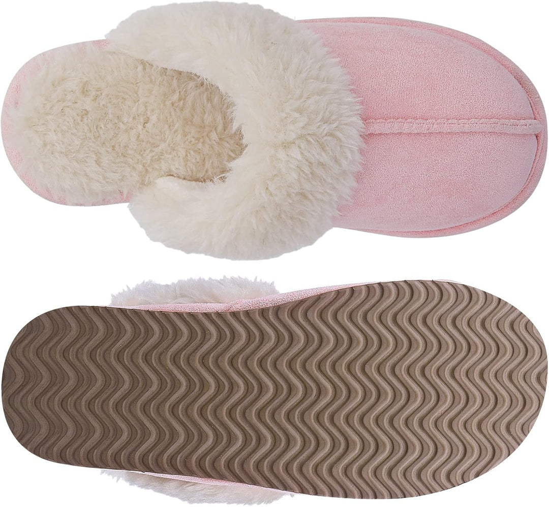 Fuzzy Memory Foam Slippers - SoftStep-Chestnut-4-State of Style