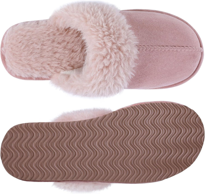 Fuzzy Memory Foam Slippers - SoftStep-Chestnut-4-State of Style