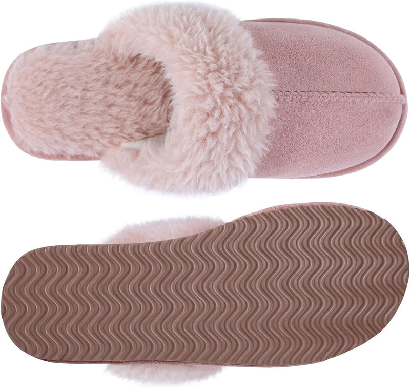 Fuzzy Memory Foam Slippers - SoftStep-Chestnut-4-State of Style