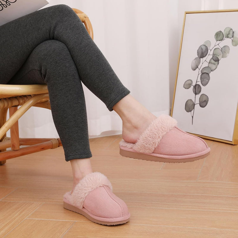 Fuzzy Memory Foam Slippers - SoftStep-Chestnut-4-State of Style