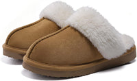 Fuzzy Memory Foam Slippers - SoftStep-Chestnut-4-State of Style