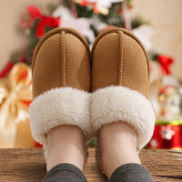 Fuzzy Memory Foam Slippers - SoftStep-Chestnut-4-State of Style