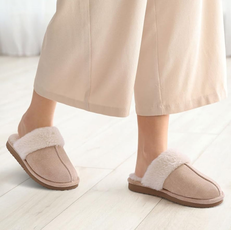 Fuzzy Memory Foam Slippers - SoftStep-Chestnut-4-State of Style