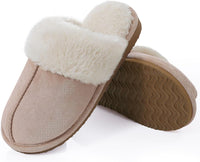 Fuzzy Memory Foam Slippers - SoftStep-Chestnut-4-State of Style