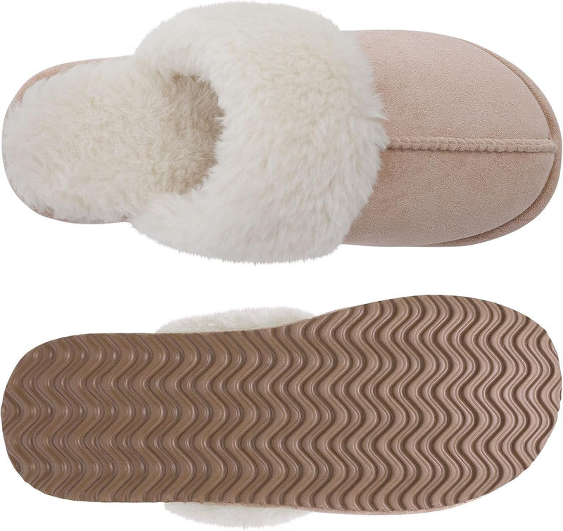 Fuzzy Memory Foam Slippers - SoftStep-Chestnut-4-State of Style