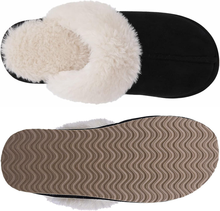 Fuzzy Memory Foam Slippers - SoftStep-Chestnut-4-State of Style