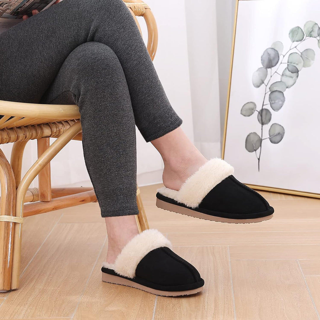 Fuzzy Memory Foam Slippers - SoftStep-Chestnut-4-State of Style