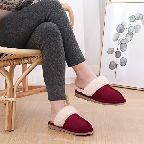 Fuzzy Memory Foam Slippers - SoftStep-Chestnut-4-State of Style