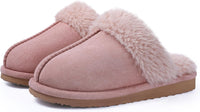 Fuzzy Memory Foam Slippers - SoftStep-Dark pink-4-State of Style