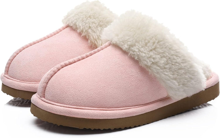 Fuzzy Memory Foam Slippers - SoftStep-Pink-4-State of Style