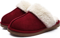 Fuzzy Memory Foam Slippers - SoftStep-Wine red-4-State of Style