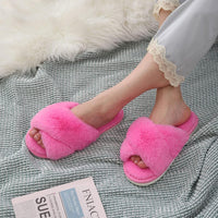 Fuzzy Slippers with Memory Foam - CloudStep-Black-3.5 - 4-State of Style