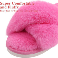 Fuzzy Slippers with Memory Foam - CloudStep-Black-3.5 - 4-State of Style