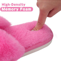 Fuzzy Slippers with Memory Foam - CloudStep-Black-3.5 - 4-State of Style