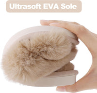 Fuzzy Slippers with Memory Foam - CloudStep-Black-3.5 - 4-State of Style