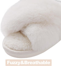 Fuzzy Slippers with Memory Foam - CloudStep-Black-3.5 - 4-State of Style