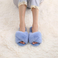 Fuzzy Slippers with Memory Foam - CloudStep-Black-3.5 - 4-State of Style