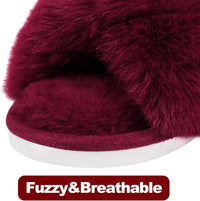 Fuzzy Slippers with Memory Foam - CloudStep-Black-3.5 - 4-State of Style