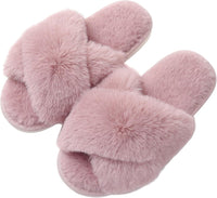 Fuzzy Slippers with Memory Foam - CloudStep-Light Pink-3.5 - 4-State of Style