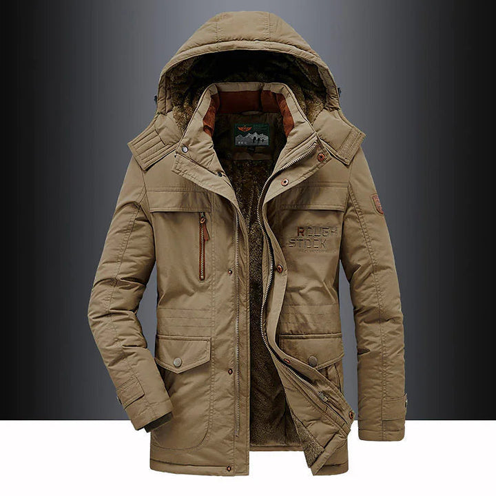 Men's parka with fleece lining – Leventis