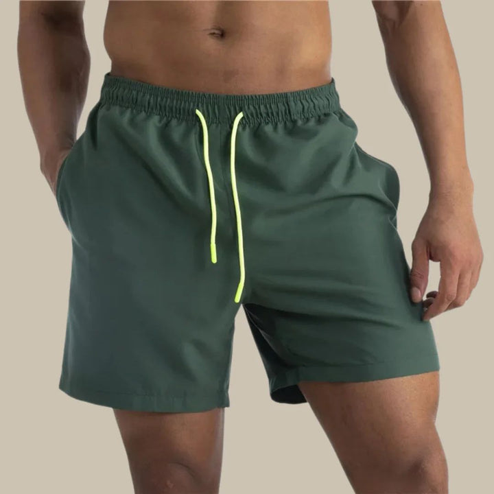 Gabriel Swim Shorts | Quick-Dry & Comfortable-Dark Green-S-State of Style