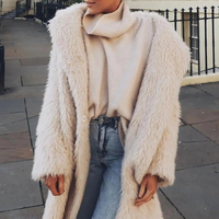 Gariela - Comfy Long Teddy Coat-XS-State of Style