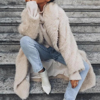 Gariela - Comfy Long Teddy Coat-XS-State of Style