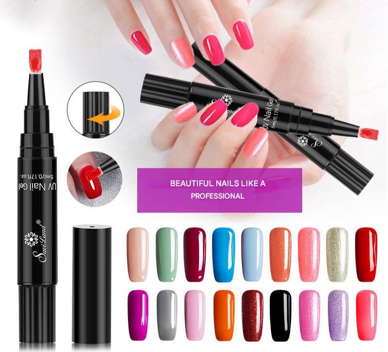 Gel Nail Polish Pen Without UV – Glosséa-Black-State of Style