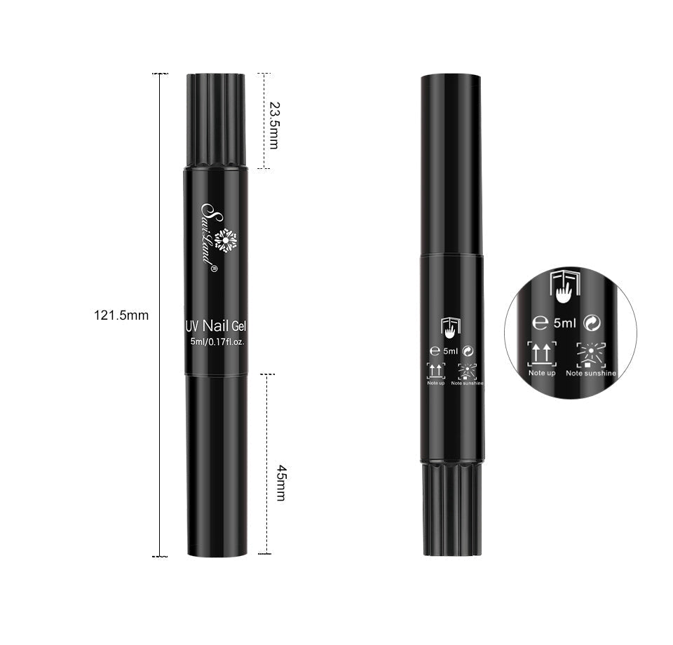 Gel Nail Polish Pen Without UV – Glosséa-Black-State of Style