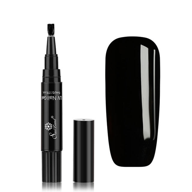 Gel Nail Polish Pen Without UV – Glosséa-Black-State of Style