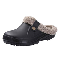 Gem Winter Clogs – Waterproof and Warm Indoor & Outdoor Slippers-Black Brown-6.0-6.5-State of Style