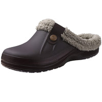 Gem Winter Clogs – Waterproof and Warm Indoor & Outdoor Slippers-Black & White-4.5-5.0-State of Style