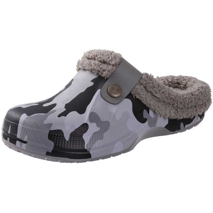 Gem Winter Clogs – Waterproof and Warm Indoor & Outdoor Slippers-Black & White-4.5-5.0-State of Style