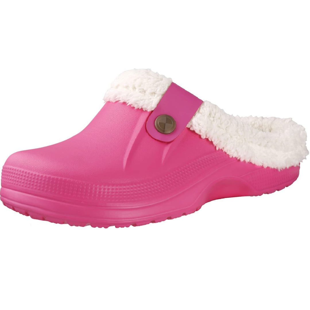 Gem Winter Clogs – Waterproof and Warm Indoor & Outdoor Slippers-Bright Pink-4.5-5.0-State of Style