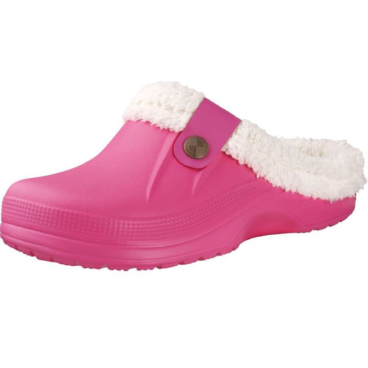 Gem Winter Clogs – Waterproof and Warm Indoor & Outdoor Slippers-Bright Pink-4.5-5.0-State of Style