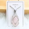 Crystal Holder Pendant Necklace - CrystalGuard