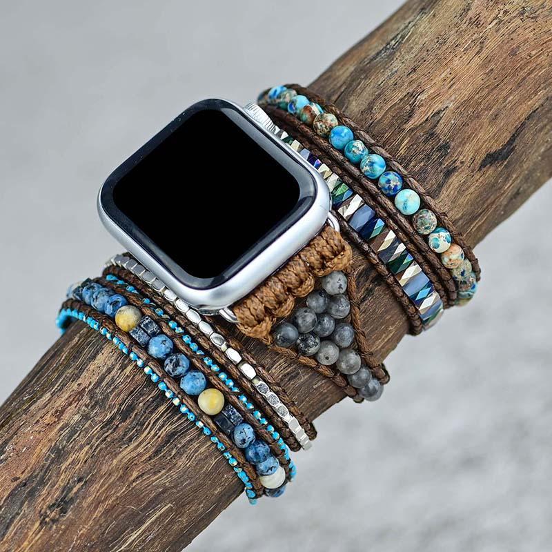Gemstone Apple Watch Strap - Azure-S (14 - 16 cm)-State of Style