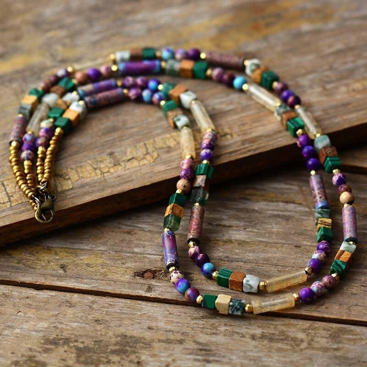 Gemstone Choker Necklace - Isabella-State of Style