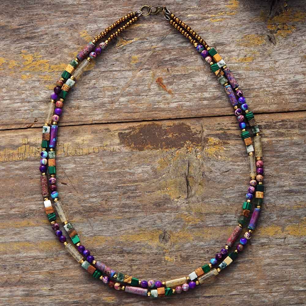 Gemstone Choker Necklace - Isabella-State of Style