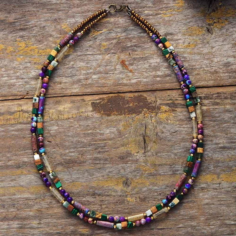 Gemstone Choker Necklace - Isabella-State of Style