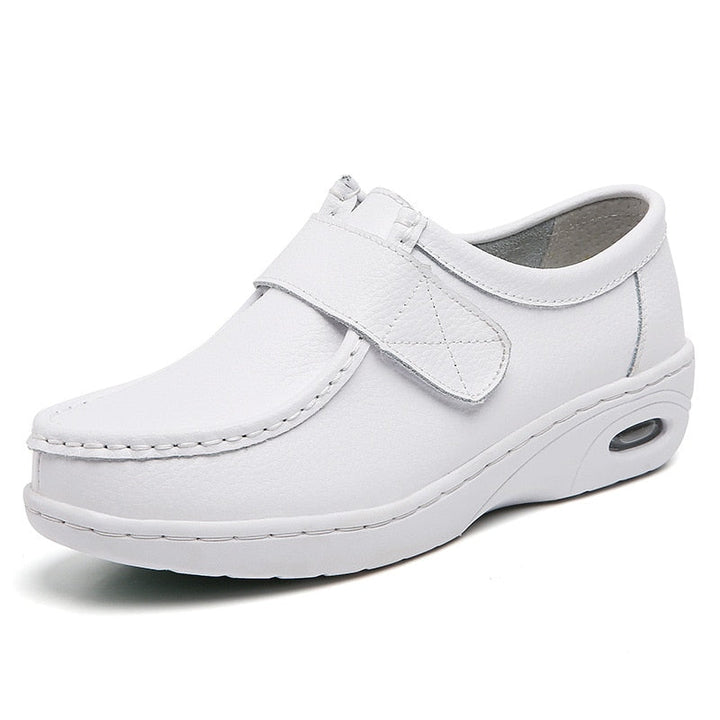 GeniesLoafers | Comfortable Loafers for Nurses-White-PU Leather Interior-3.5-State of Style