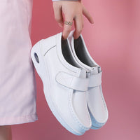 GeniesLoafers | Comfortable Loafers for Nurses-White-PU Leather Interior-3.5-State of Style